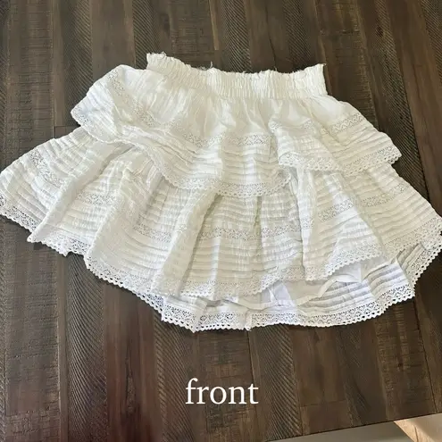 American Eagle  white ruffle skirt