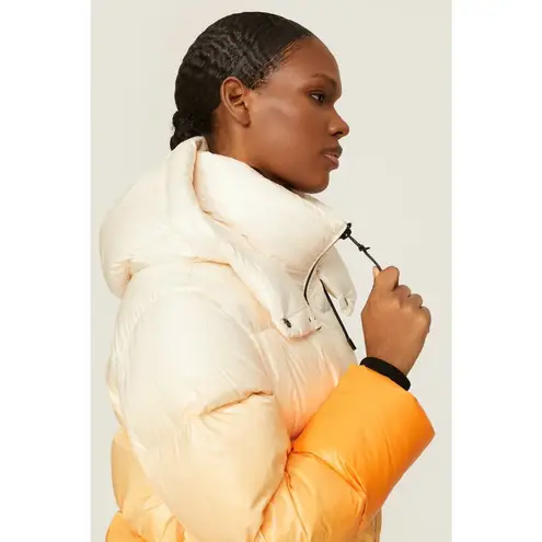 Mackage Ombré Evie Orange Down Puffer Jacket Size XS