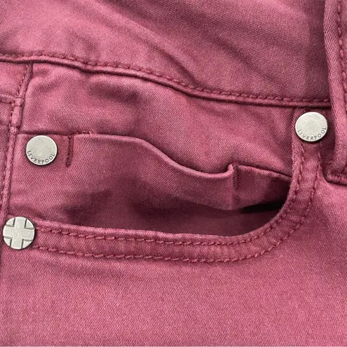 Liverpool Port Wine Skinny Jeans, Size 10P In Great Condition