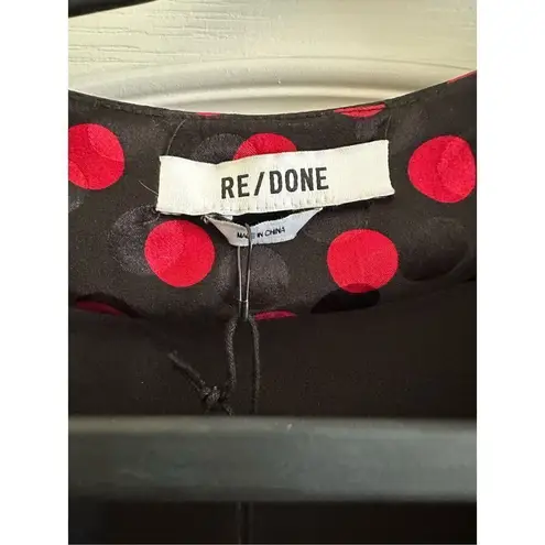 RE/DONE NWT Polka Dot 80s Silk Dress Size XS