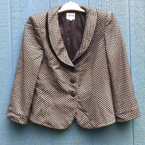 Armani Collezioni Women’s Size 10 Brown Blazer Jacket