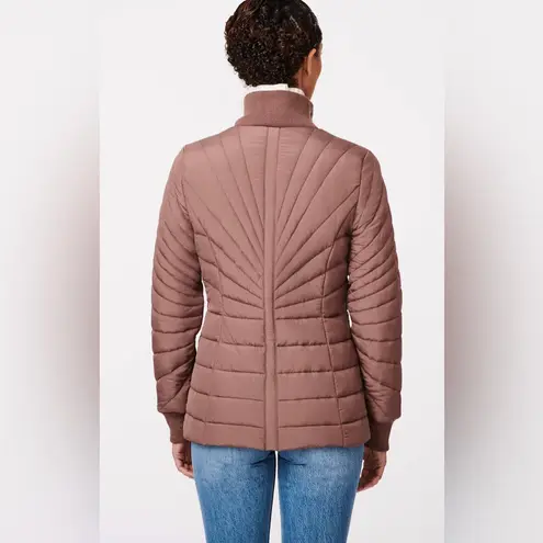 Bernardo Sleek Rays Puffer Jacket Large Peppercorn