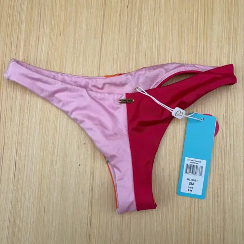 Beach Bunny Lilly Bralette top Naomi micro Sydney Tango bottom sunset hibiscus S