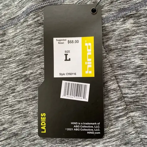 Hind athletic pants black & white marled women’s size large reflective NWT