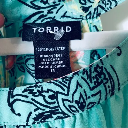 Torrid Georgette Hi-Lo Neck Tank Size 0/12/L