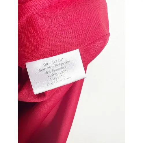 Katie May Bananas Midi Dress Size Small Cherry Red Asymmetric One Shoulder