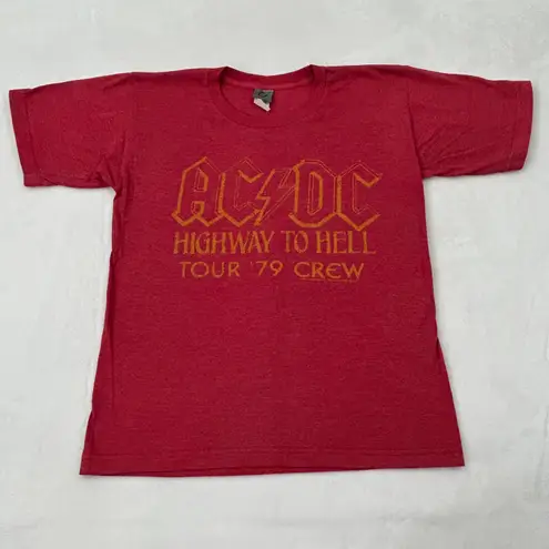 Vintage 2004 AC DC Highway to Hell Tour '79 Crew Classic Rock Red T