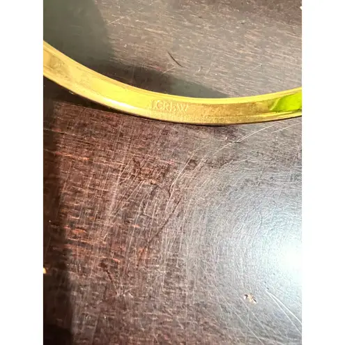 J.Crew Enamel Bangle Bracelet Yellow Gold Tone Classic Minimalist Colorful