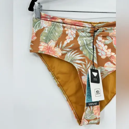 Rip Curl 🆕 NWT  Always Summer High Waist Bikini Bottom Floral Tropical Large