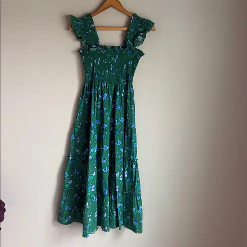 Hill House Emerald space Rocket Floral Ellie Dress XS