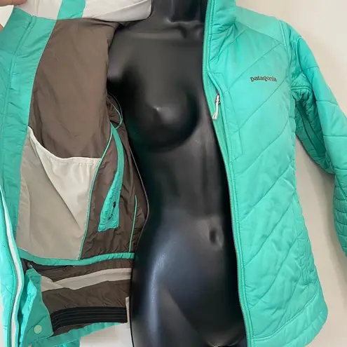 Columbia Patagonia Rubicon Rider Mint Teal Puffer Jacket Sz XS