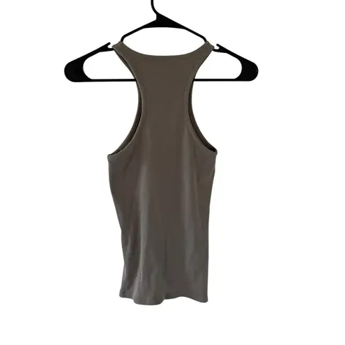 ANINE BING Morgan Ribbed Tank in Green
