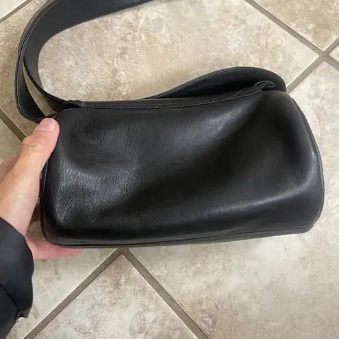 Saddle by Sabina Handbags Black Leather Cylinder Crossbody Bag Braided Flap