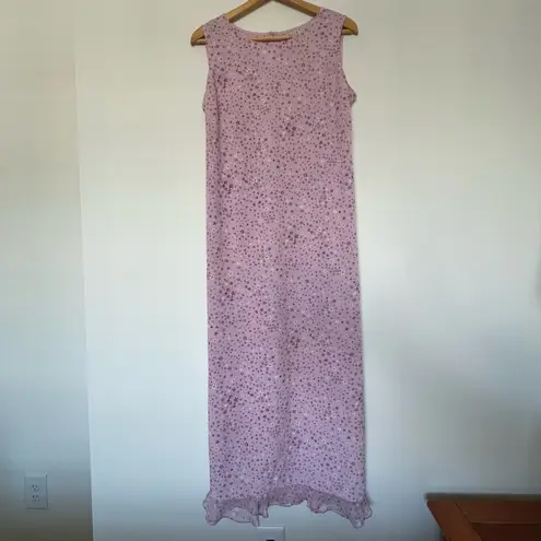 Norton Mcnaughton Vintage Pink Floral Maxi Dress