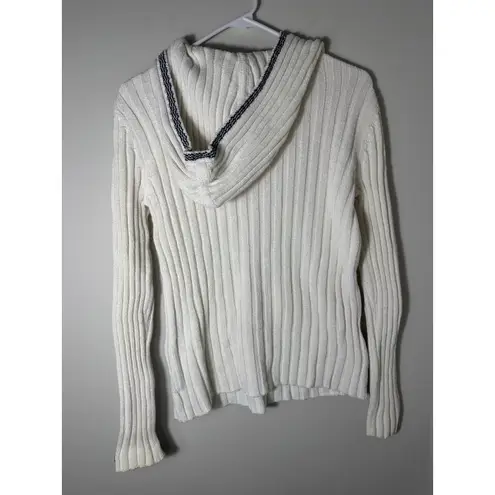 Vintage Y2K Polo Ralph Lauren Cotton Hooded Sweater Size M White Size M