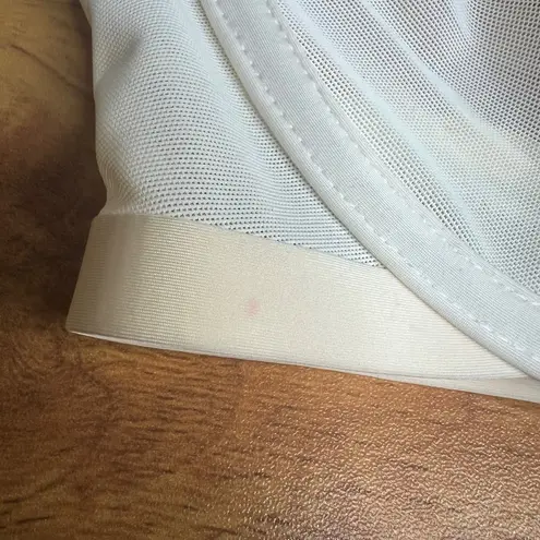 CUUP The Plunge Mesh Bra Size 32D Underwire Sheer Salt Ivory Off White NEW