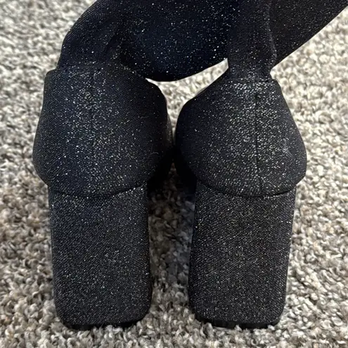 Hot Kiss Glitter Ankle Boots