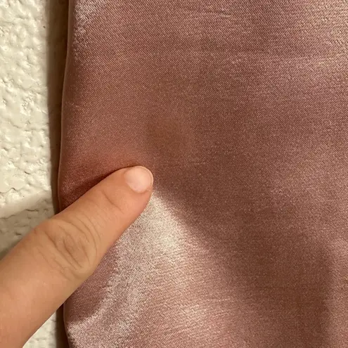 L'Academie Pink Satin Double Breasted Button Blazer Dress, Sz Medium