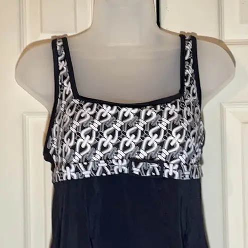 It Figures Swim Dress Built In Bra Tummy Panel 10T Size undefined