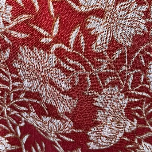 Saints + Secrets romper hello molly floral ruffled shorts tie detail sleeve NEW