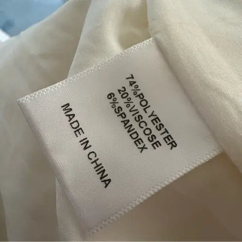 BOA. Because of Alice Classic Women's Single Breasted Tailored Blazer Sz Small White