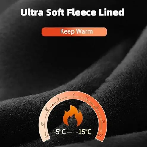 NWT ~ Thick Fur Fleece Lined Pure Black Full Feet Tights ~ Women's Size XL