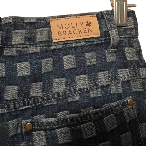 Molly Bracken Denim Printed Mini Skirt