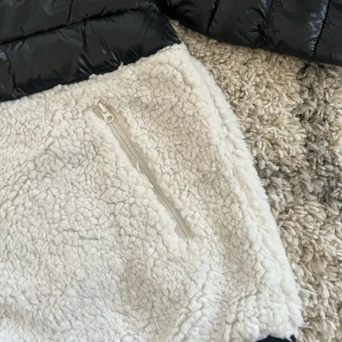 Gap EUC  Puffer Sherpa Half Zip Pullover - Image 3