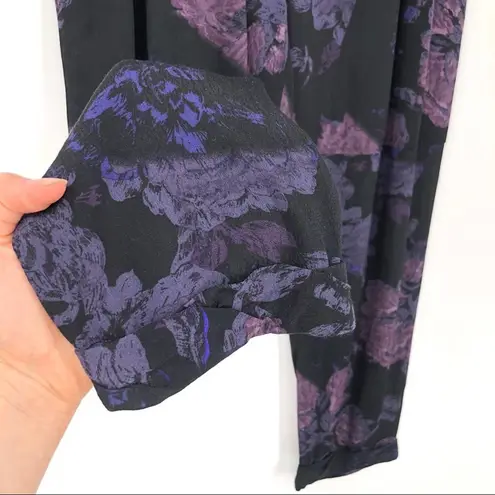 Wilfred Marais Floral Crop Pant Black Purple XS