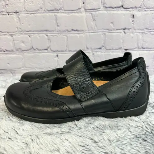 Footprints by Birkentock Pittsburgh Mary Jane Black Leather Shoes Women's 38 Size 7