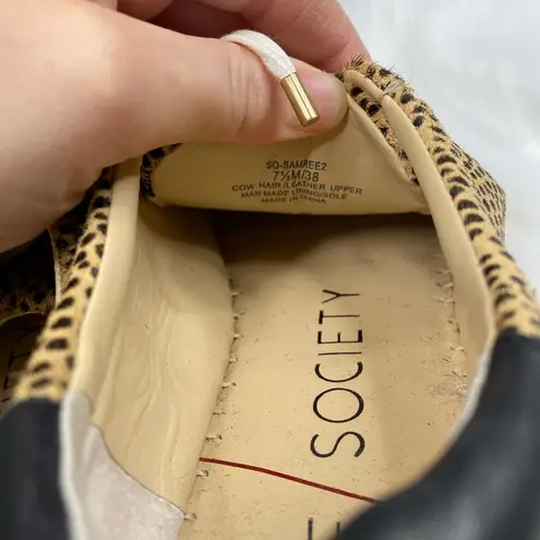 Sole Society New Women's Safari Animal Print Espadrille Lace-Up Sneakers-7.5