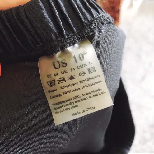 Black Nylon Swim Shorts Sz 10