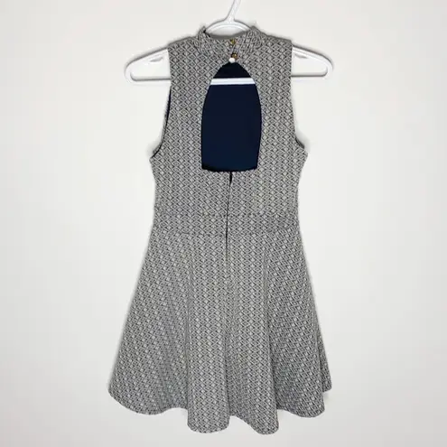 Emerald Sundae  geo print fit and flare dress size S