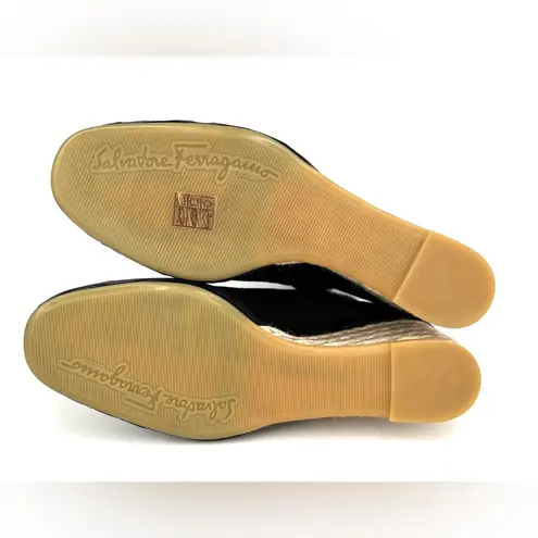 Salvatore Ferragamo CANARIA CROSTA ESPADRILLE WEDGE SUEDE BOOTIES SIZE 10.5