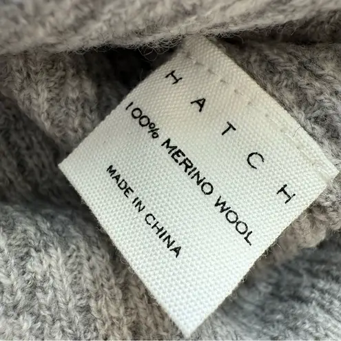 HATCH NWOT Gray Waffle Merino Wool Long Sleeve Dress Size XS