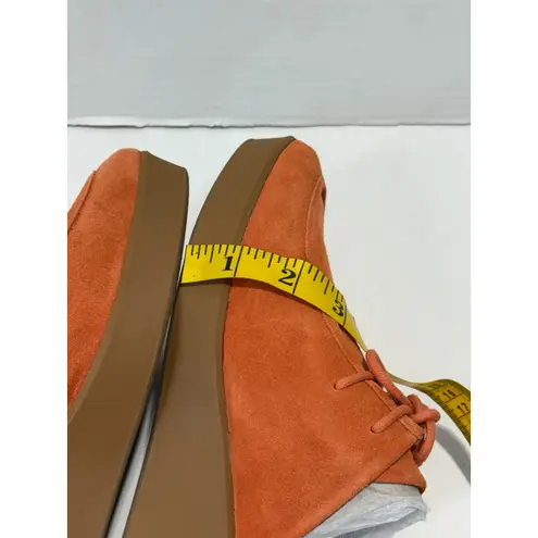 Naturalizer Taline Mules Clogs Suede Leather Lace Up Comfort Orange Shoes 11