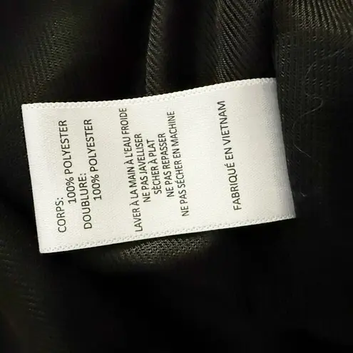 ASTR THE LABEL | Plisse Surplice Faux Wrap Top Textured Black Blouse | Size XL