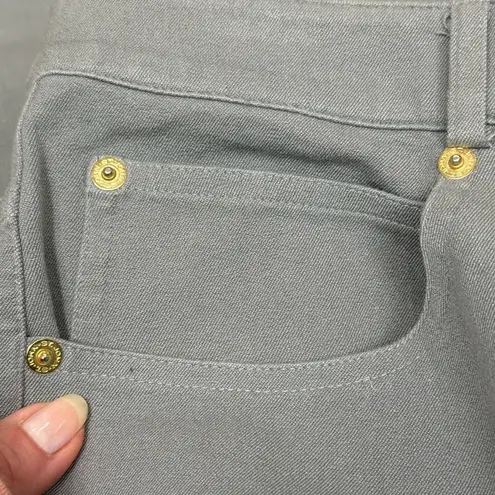 St. John Gray Dress Pants Trousers, Size 10 Fall Knit Pants Office Trousers EUC