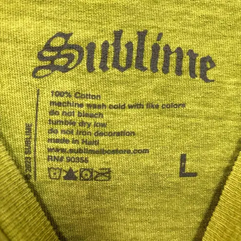 Urban Outfitters Sublime 40 oz to Freedom Celestial Sun Long Beach Ska Rock Tee L 