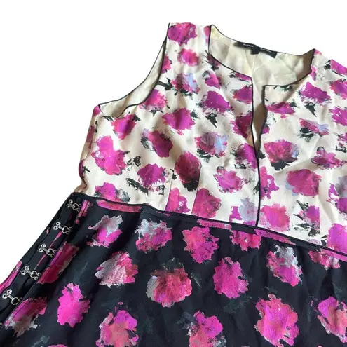 Proenza Schouler 100% Silk Sleeveless Blouse Floral Print Top Shirt Size 10