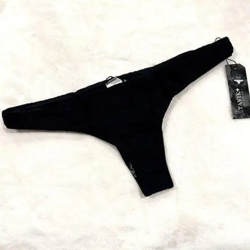 NWT Tavik Ali Mini Swim Bottom Textured Amalfi in Black