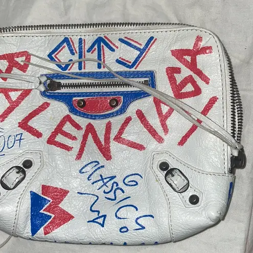 Balenciaga Agneau Classic Graffiti Reported Bag