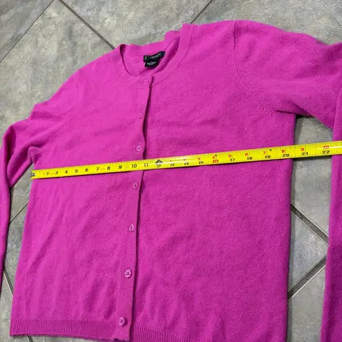 C by Bloomingdales Women Cashmere Cardigan Sweater Pink Button Sz XLCareer Comfy