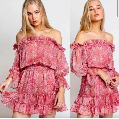 MISA Los Angeles Revolve Danae Dress in Washed Rose Lilac Pink Size Medium