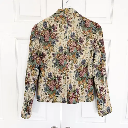 Garnet Hill Floral Tapestry Blazer