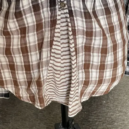 Coco + Jaimeson Womens Blouse Size Small Plaid Shirt Long Sleeve Rodeo Western