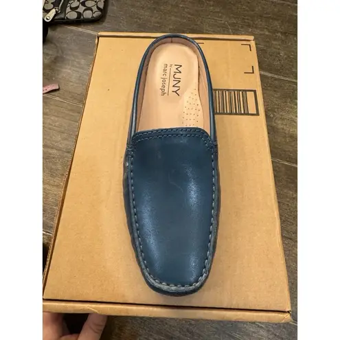 Marc New York Marc Joseph New York Women's Briarwood Court Loafer Flat In Petrol Napa Size 9.5 - Image 2