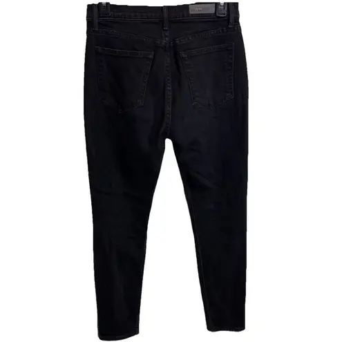 GRLFRND The Karolina Button Fly High Waist Black Denim Jeans Size 27 Nine Lives