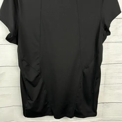 Alo Yoga  Cryc Womens XL Cool Fit Short Sleeve Crewneck Shirt Black Workout