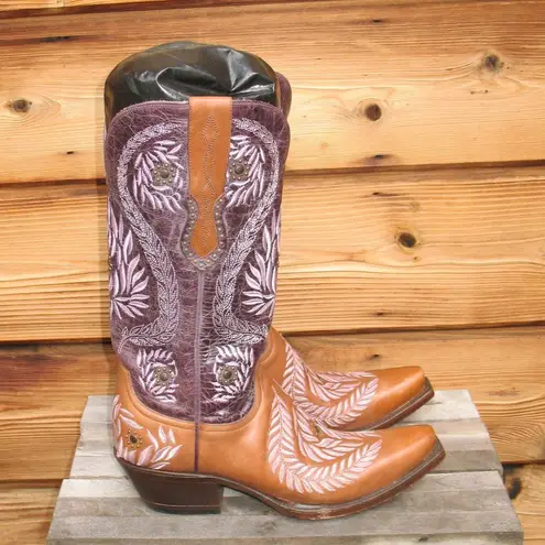 Lucchese Embroidered Cowboy Boots